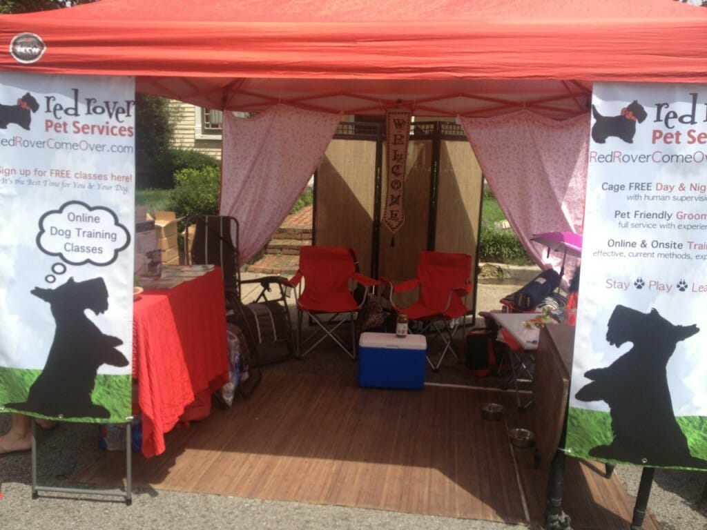 Red Rover Pet Services booth 2