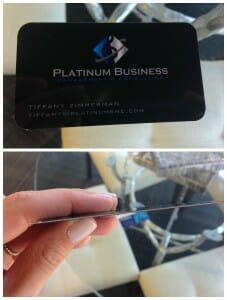 Gloss-laminated (10 mil) business cards