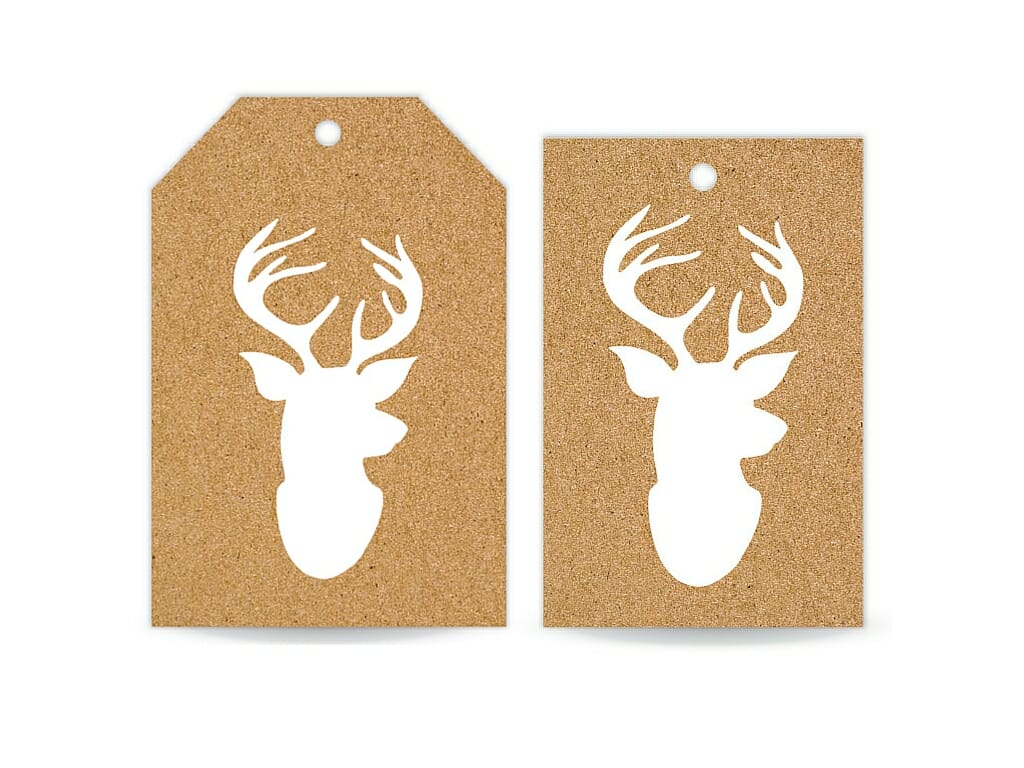 Kraft Deer Head Hangtag