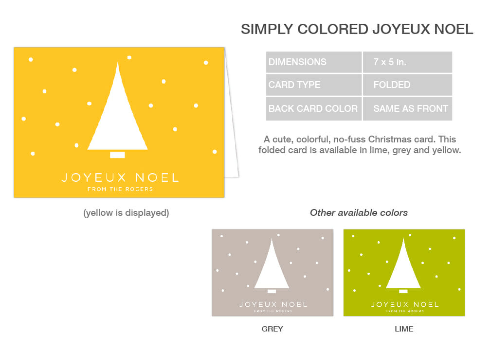Simply colored joyeux noel