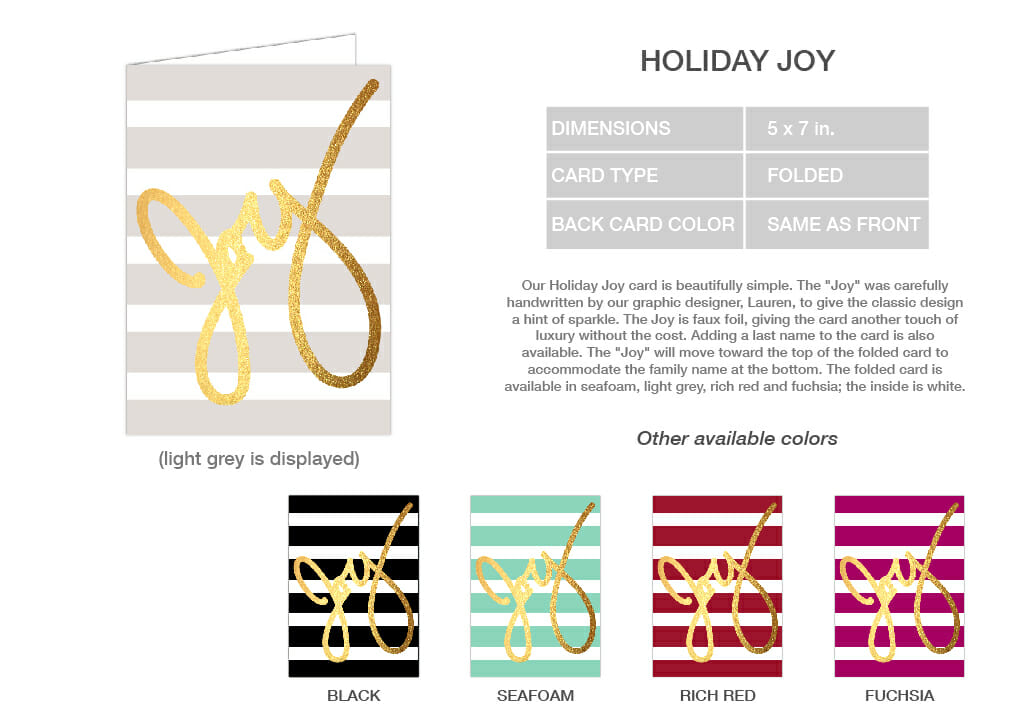 Holiday Joy card set