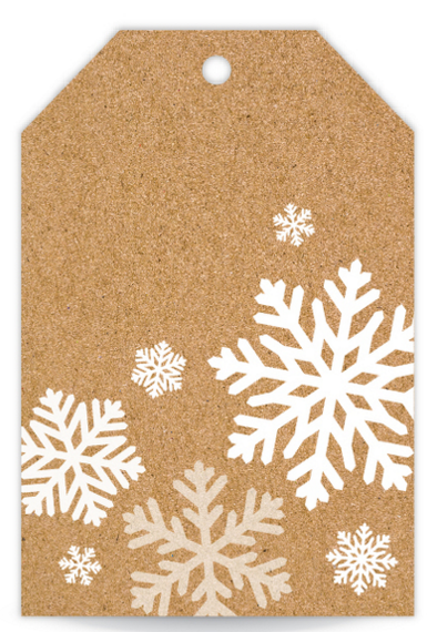 Kraft Snowflake Hangtag (Flat)