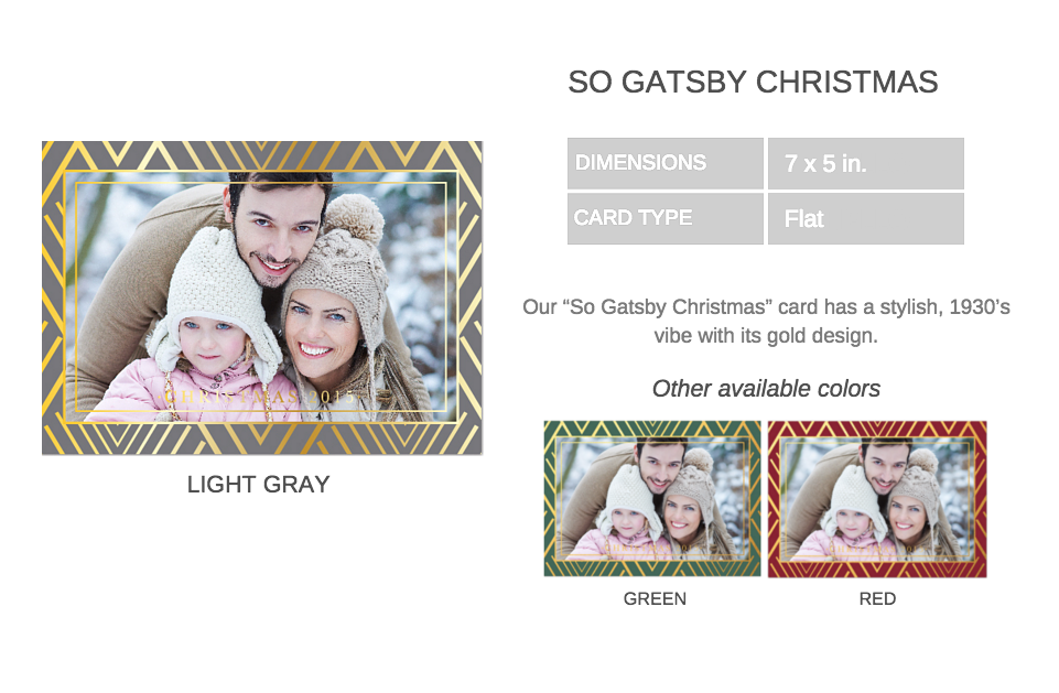 So Gatsby Christmas Details