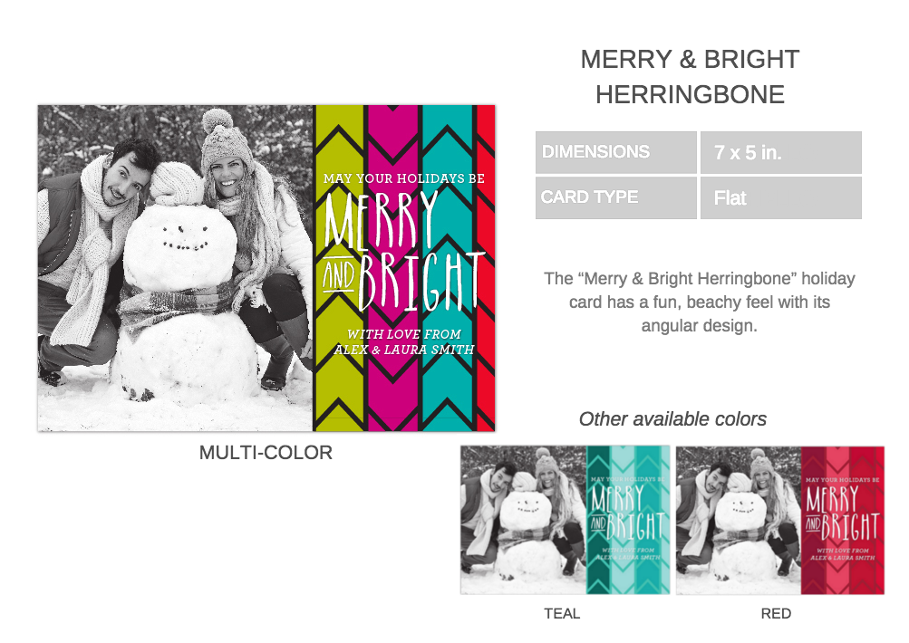 merry & bright herringbone