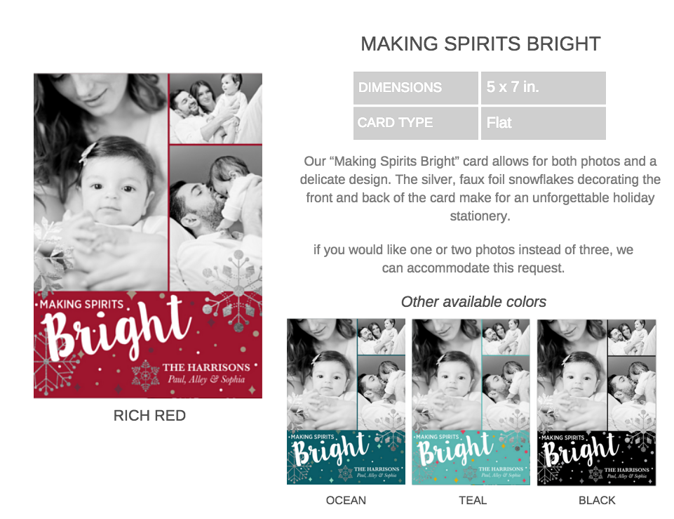 Making Spirits bright card