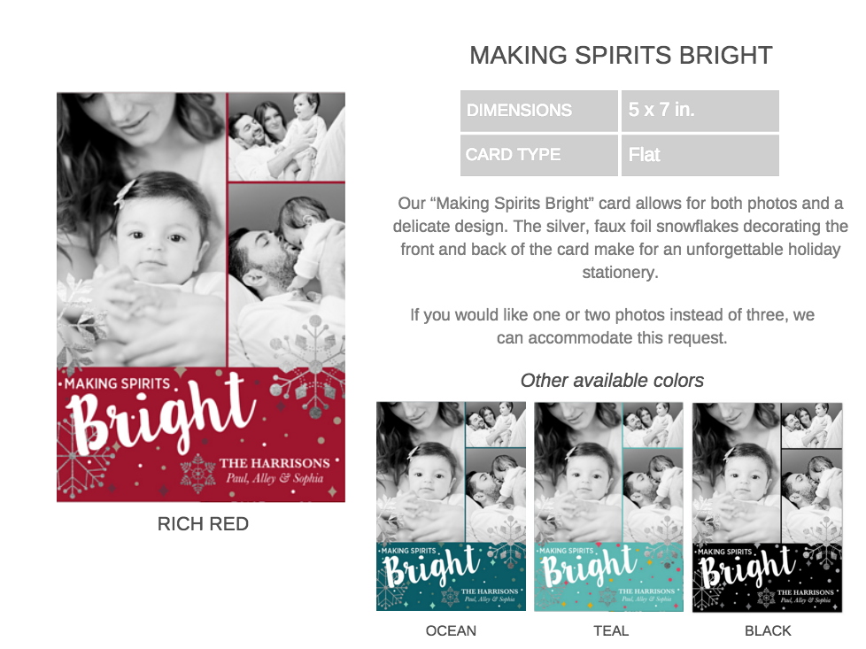 Making Spirits bright card