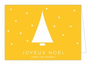 Simply-Colored Joyeux Noel non-photo holiday cards