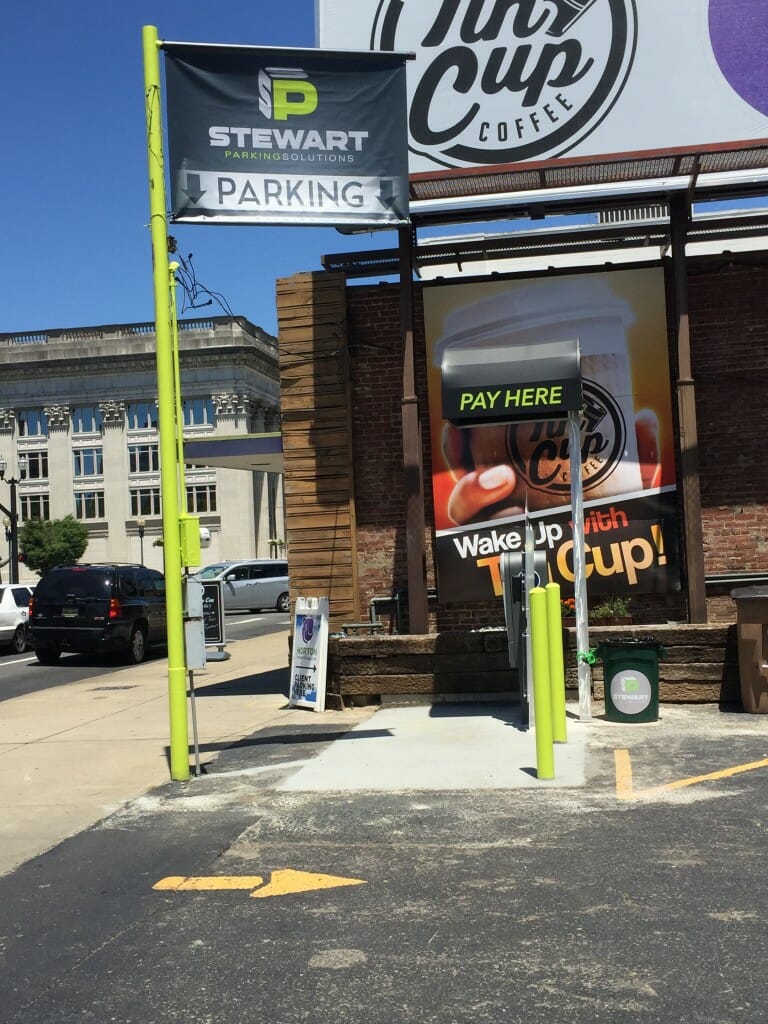 Stewart Parking Meter Signage AMP Advocate Marketing and Print